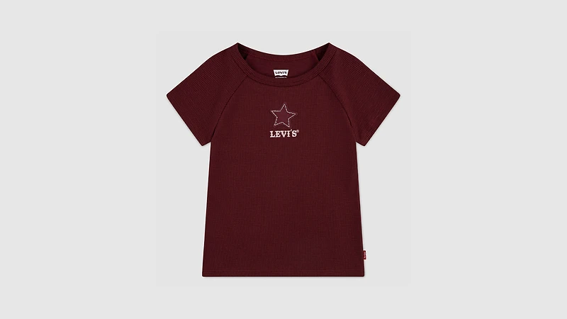 Color Block Raglan Top Little Girls 4-6X