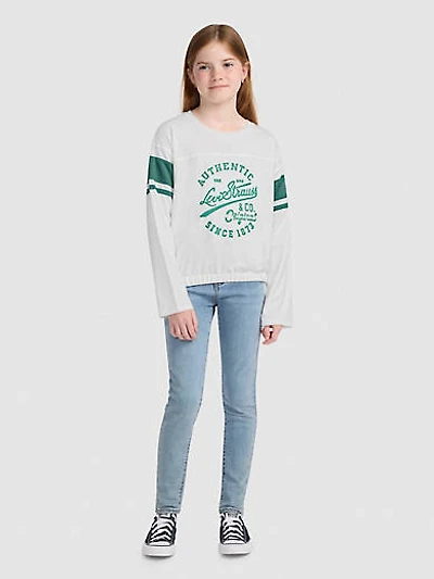 Varsity Ls Tee Big Girls S-XL