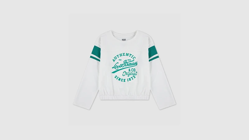 Varsity Ls Tee Big Girls S-XL