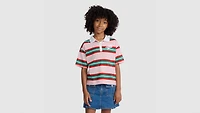 Polo Knit Top Big Girls S-XL