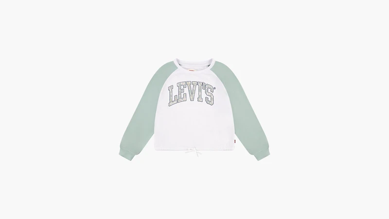 Collegiate Floral Crewneck Big Girls 7-16