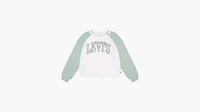 Collegiate Floral Crewneck Big Girls 7-16