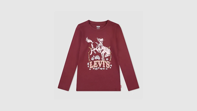 Ls Horse Tee Big Girls S-XL