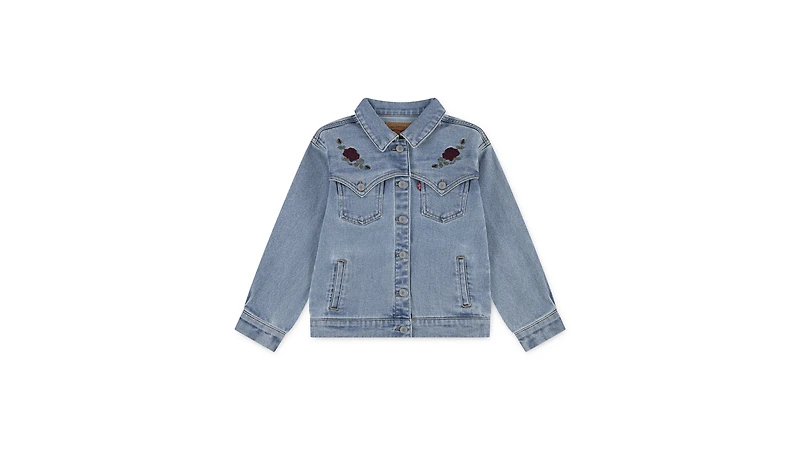Oversized Western Trucker Little Girls 4-6X