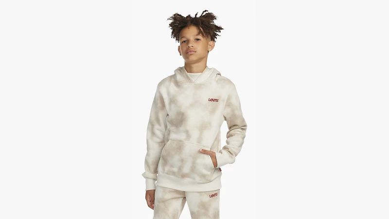 Levi's® Haze Effect Logo Hoodie Big Boys 8-20
