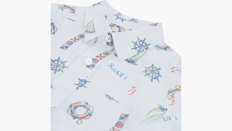 Slub Texture Woven Shirt Little Boys 4-7x