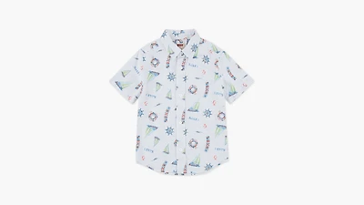 Slub Texture Woven Shirt Little Boys 4-7x