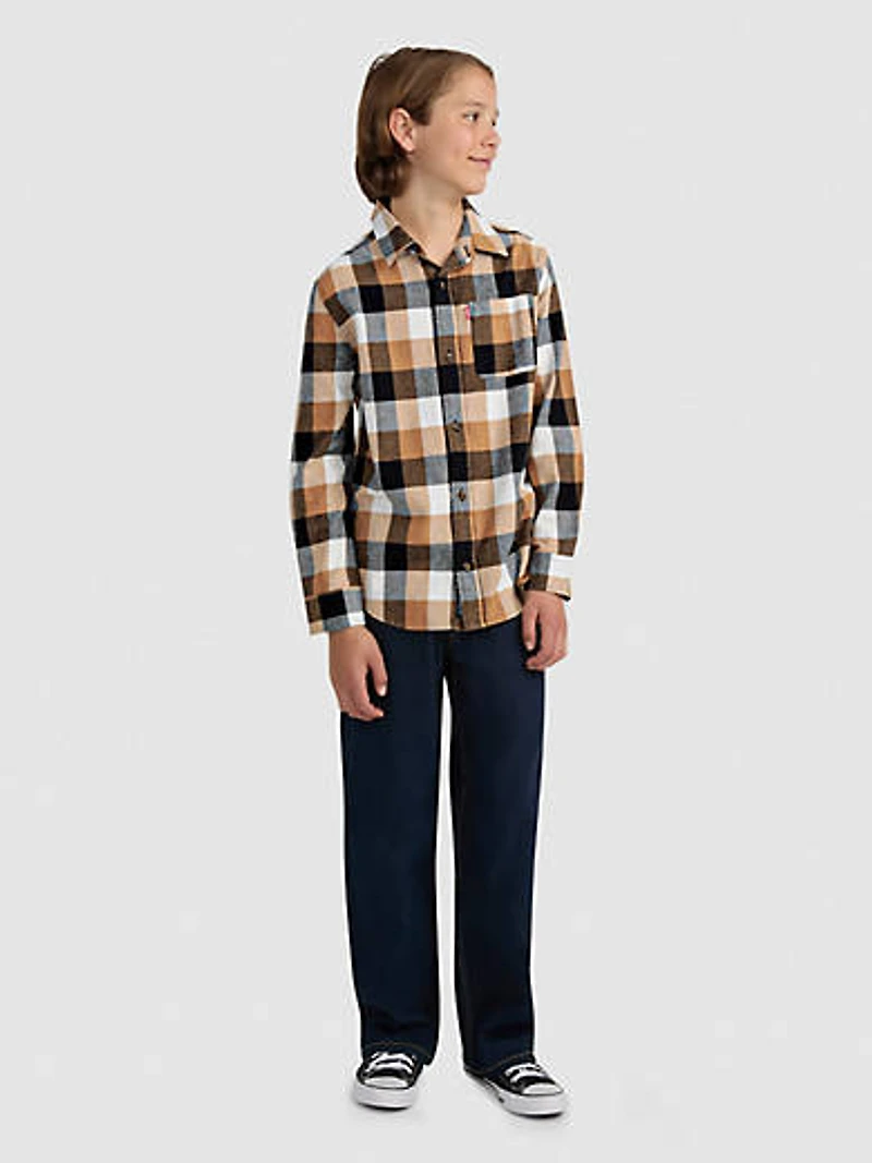 Buffalo Check Flannel Shirt Big Boys S-XL