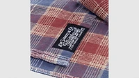 Indigo Plaid Twill Shirt Big Boys S-XL