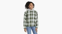 Hooded Woven Top Big Girls 7-16