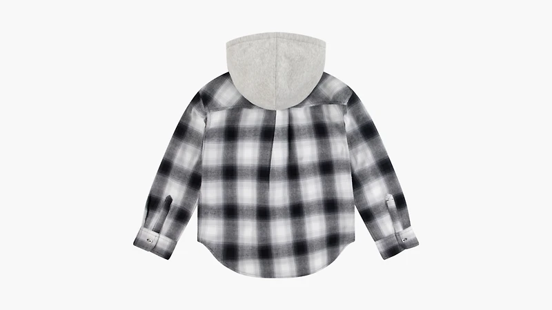 Hooded Woven Top Big Girls 7-16