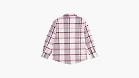 Oversized Plaid Shacket Big Girls 7-16