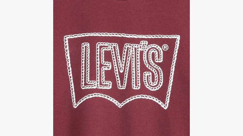 Standard Fit Graphic Crewneck Sweatshirt