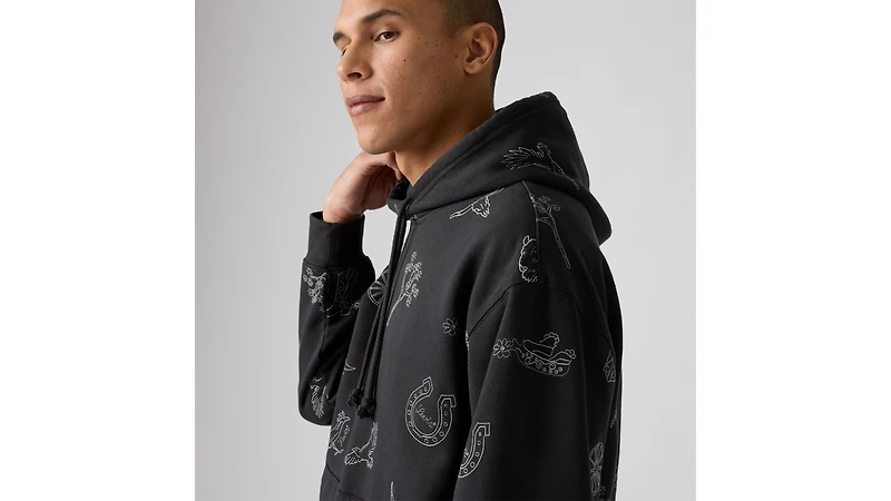 Western Embroidered Hoodie Sweatshirt