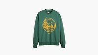 Relaxed Graphic Crewneck Sweatshirt