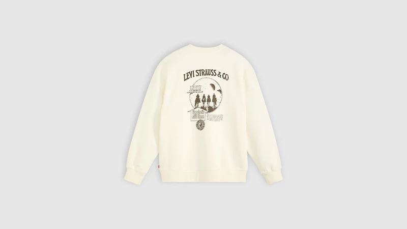 Relaxed Graphic Crewneck Sweatshirt