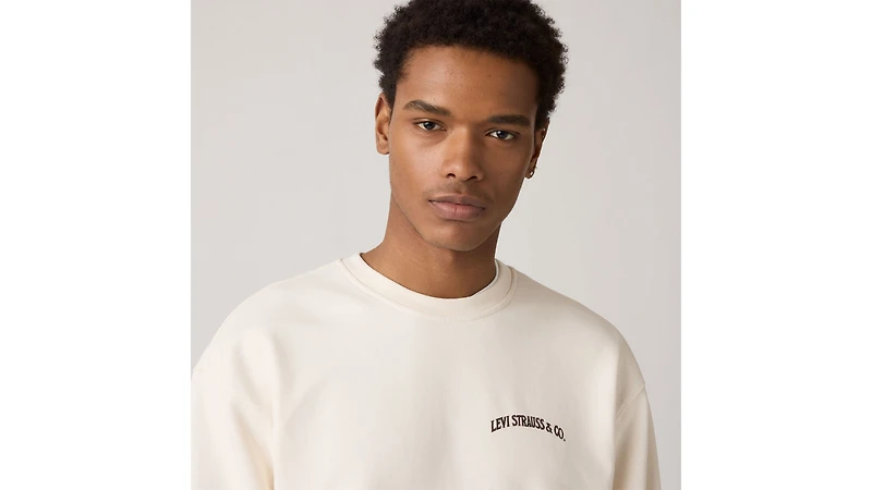 Relaxed Graphic Crewneck Sweatshirt