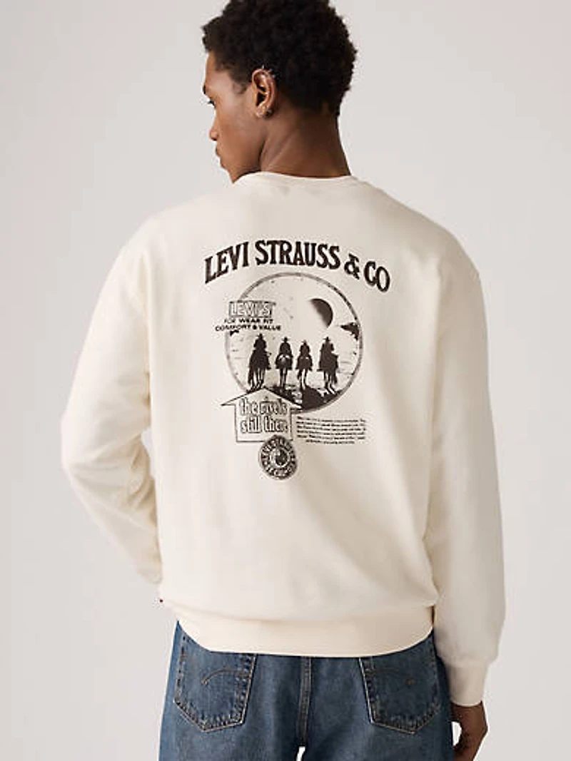 Relaxed Graphic Crewneck Sweatshirt