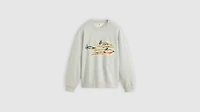 Relaxed Graphic Crewneck Sweatshirt