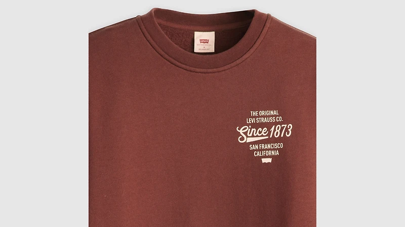 Relaxed Graphic Crewneck Sweatshirt