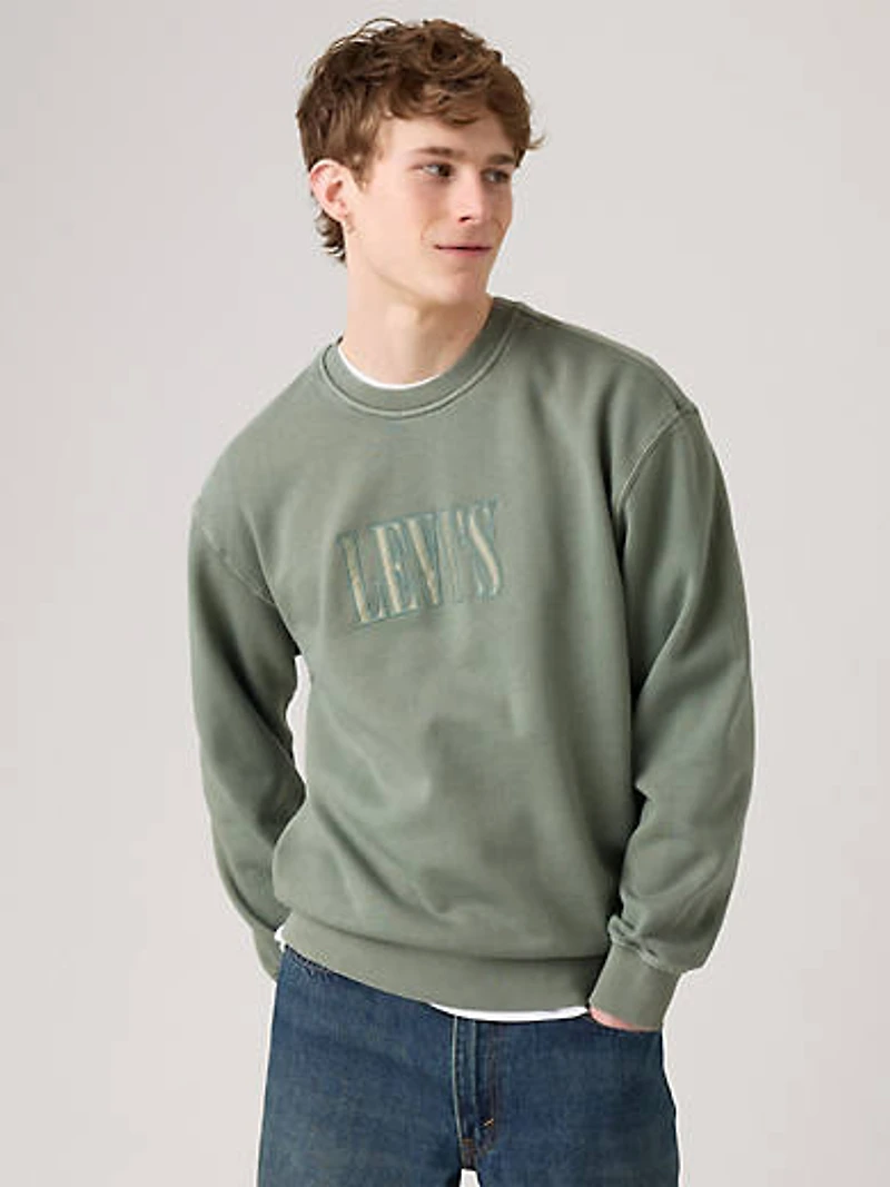 Relaxed Graphic Crewneck Sweatshirt