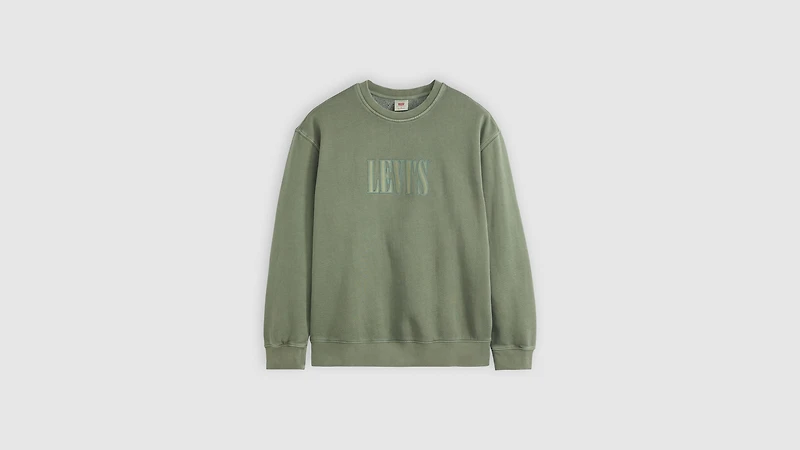 Relaxed Graphic Crewneck Sweatshirt