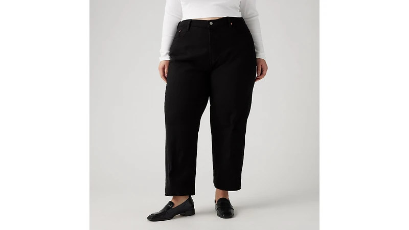 Ribcage Straight Ankle Women's Jeans (Plus Size