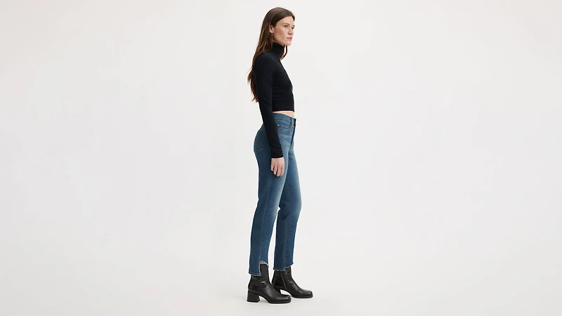 724 High Rise Slim Straight Cropped Women's Jeans