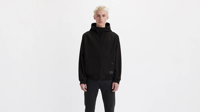 Soft Shell Hoodie Bomber Jacket