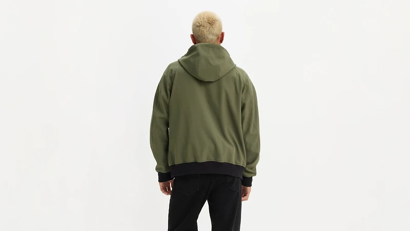 Soft Shell Hoodie Bomber Jacket