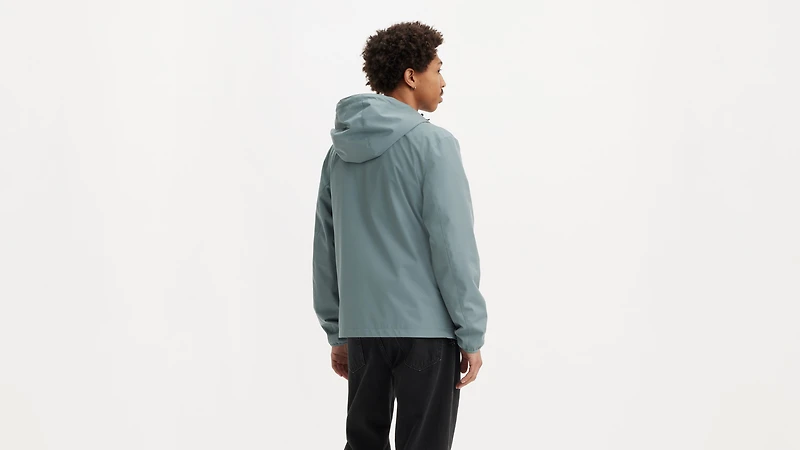 Hooded Rain Windbreaker Jacket
