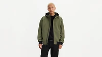 Soft Shell Hoodie Bomber Jacket