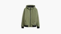 Soft Shell Hoodie Bomber Jacket