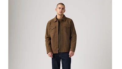Faux Suede Western Shacket