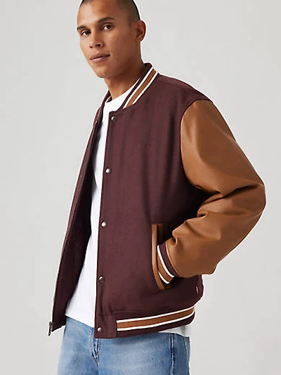 Mixed Media Varsity Jacket