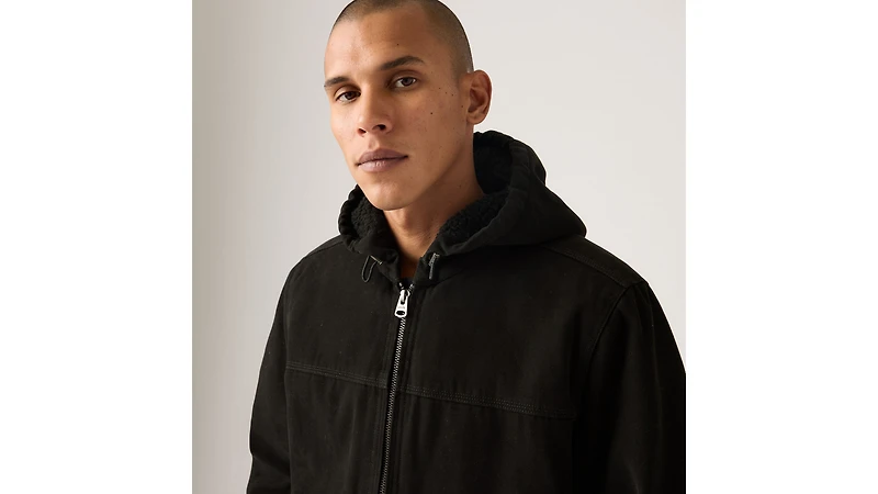 Sherpa Lined Hooded Jacket