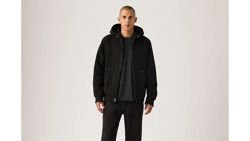Sherpa Lined Hooded Jacket