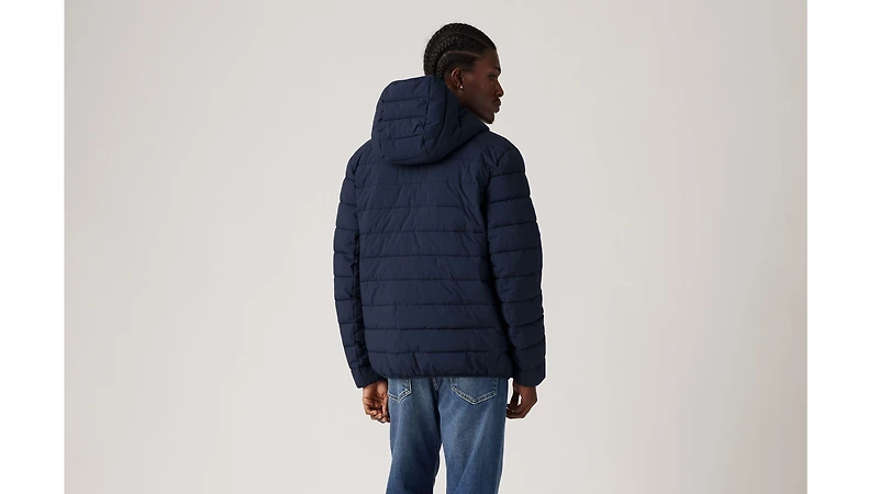 Hooded 2 Chest Pocket Puffer Jacket