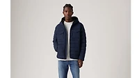Hooded 2 Chest Pocket Puffer Jacket