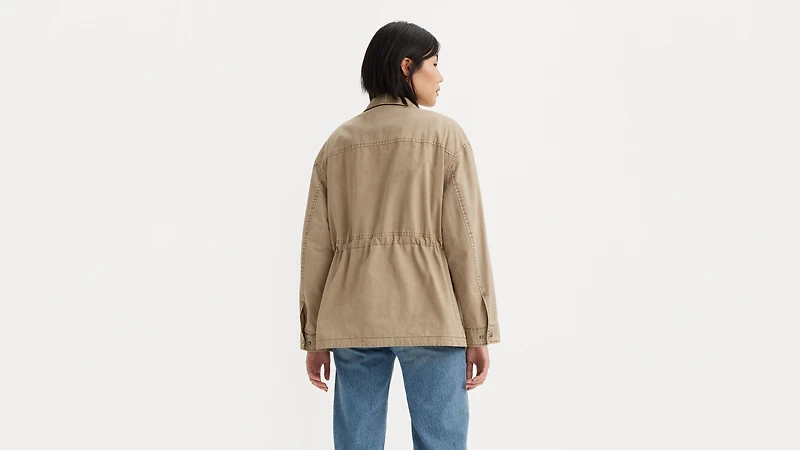 Stand Up Collar Military Jacket