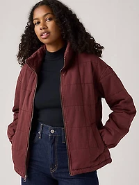 Box Quilted Relaxed Cotton Jacket