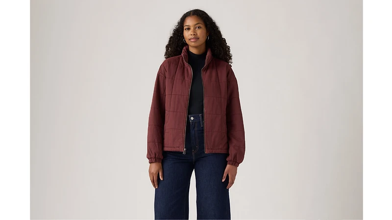Box Quilted Relaxed Cotton Jacket