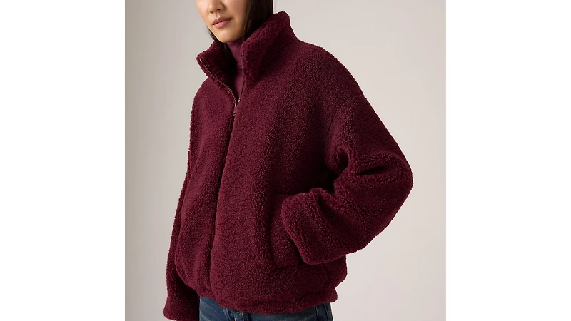 Zip Front Sherpa Jacket