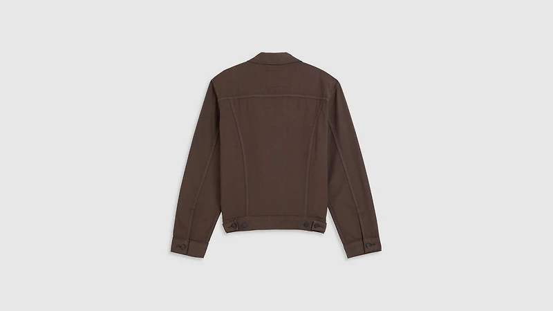Cotton Linen Trucker Jacket