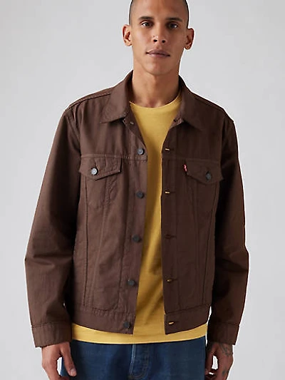 Cotton Linen Trucker Jacket