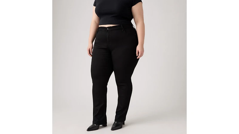 724 High Rise Slim Straight Fit Women's Jeans (Plus Size