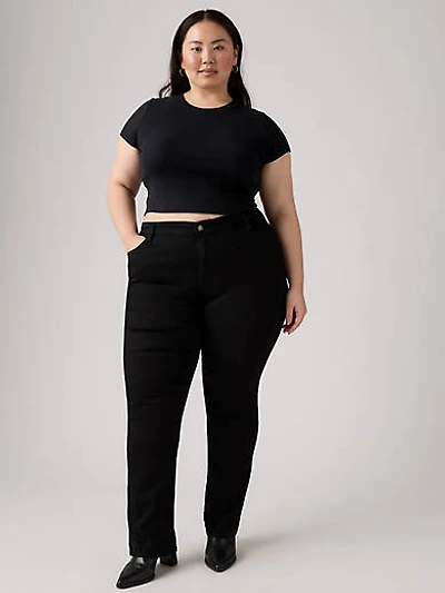 724 High Rise Slim Straight Fit Women's Jeans (Plus Size