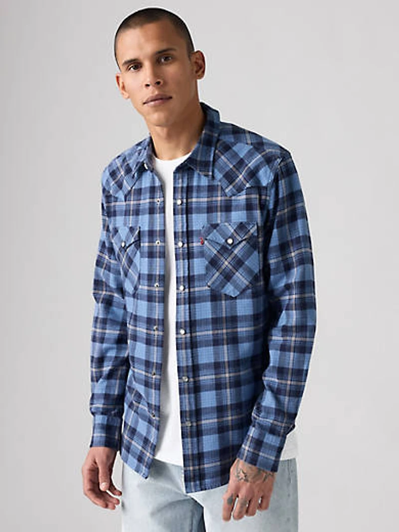 Classic Standard Fit Western Flannel Shirt