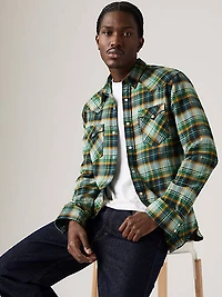 Classic Standard Fit Western Flannel Shirt