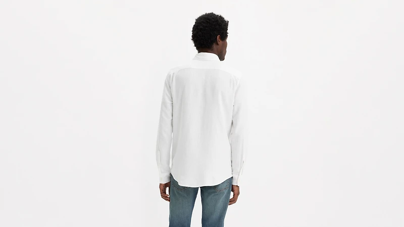 Sunset One Pocket Cotton Linen Standard Fit Shirt